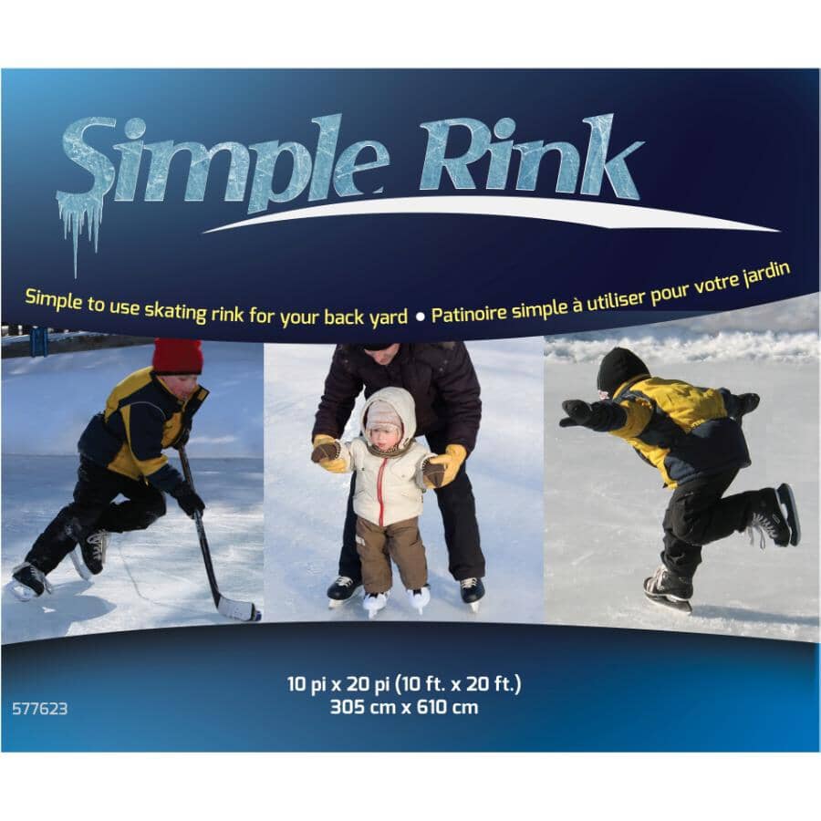 SIMPLE RINK 10' x 20' Backyard Ice Rink | Home Hardware