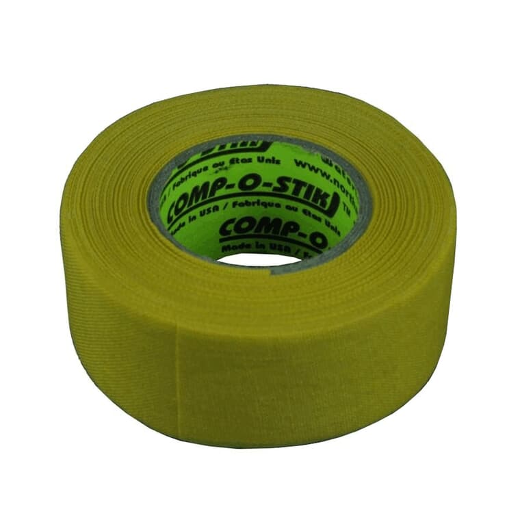 30mm x 12m Yellow Cloth Hockey Tape