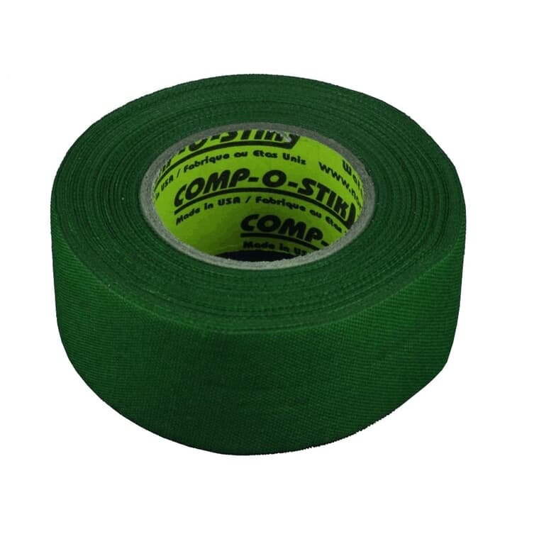 Ruban de hockey en tissu, vert, 30 mm x 12 m