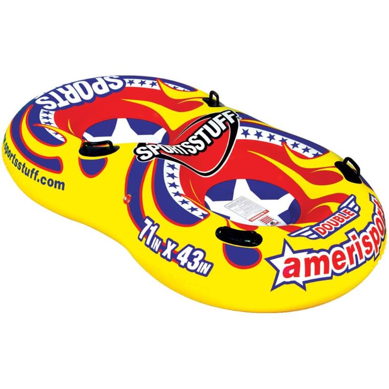 78" Inflatable Amerisport 2 Rider Snow Tube