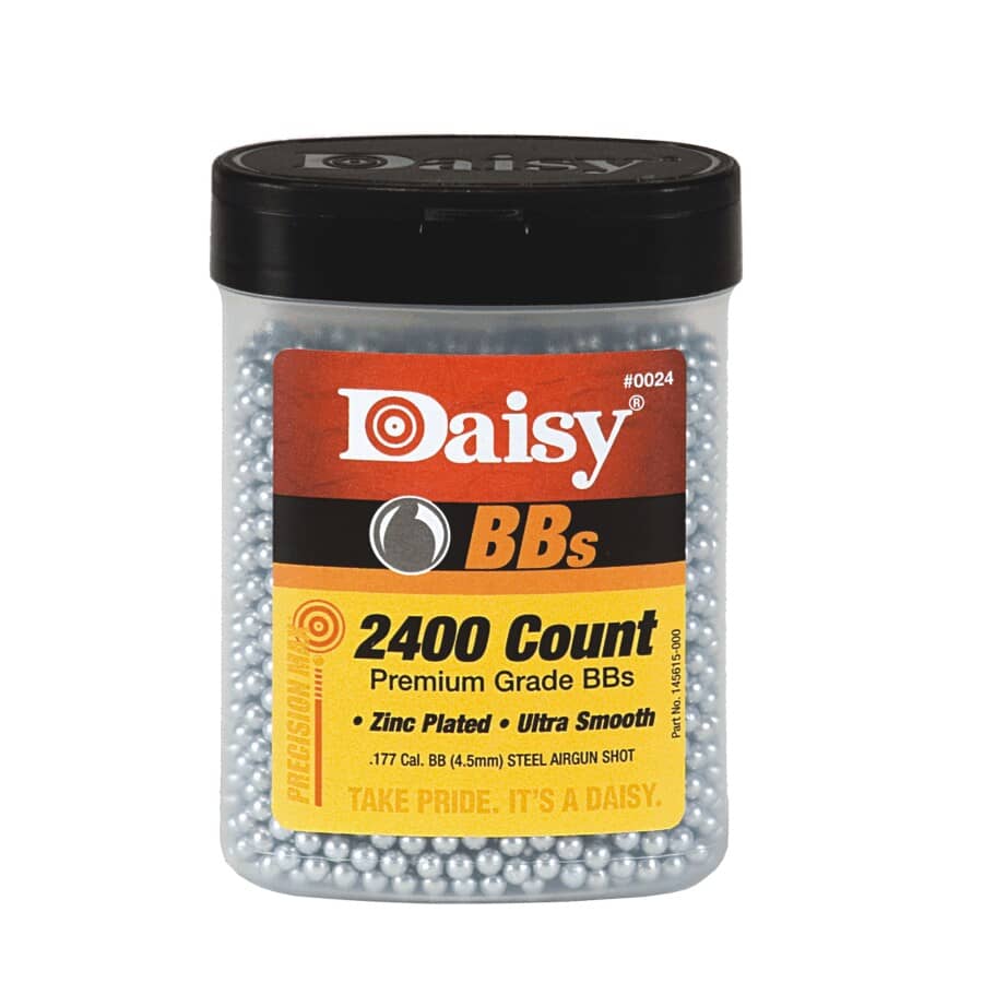 Daisy Premium Grade Precision Max .177 Caliber BBs – 2,400 Count, Made In USA