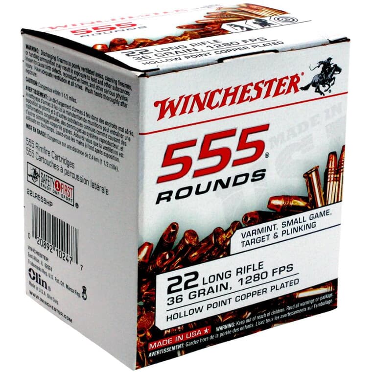 Long Rifle Ammunition - 555 Rounds
