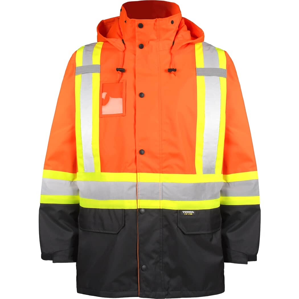 TERRA Safety Rain Jacket with Contrast Stripe | Home Hardware