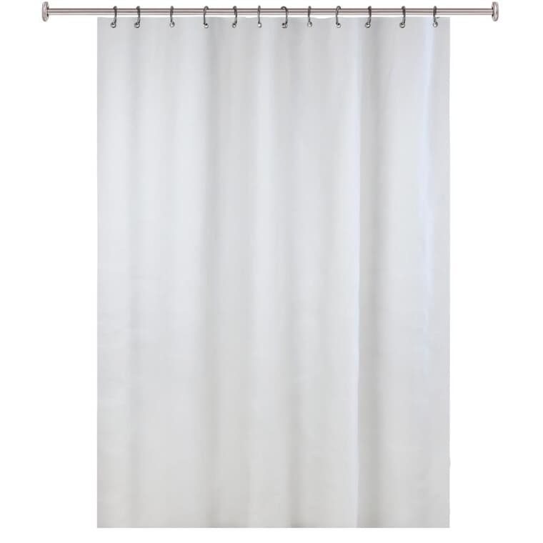 EVA Shower Curtain / Liner - White, 70" x 72", 6 Gauge