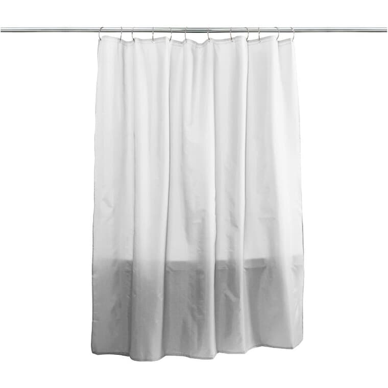 Fabric Shower Curtain / Liner - White, 70" x 72"