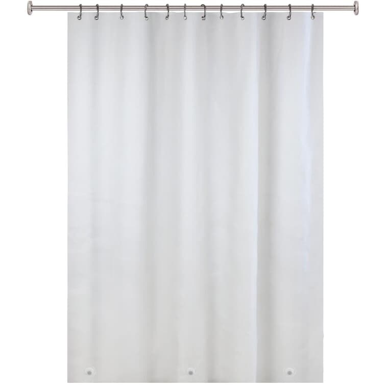 PEVA Shower Curtain / Liner with Magnet - Frosty, 70" x 72"