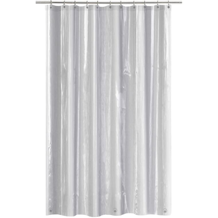 PEVA Shower Curtain / Liner with Magnet - Clear, 70" x 72"