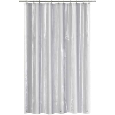 Peva Shower Curtain Liner With Magnet, Magnetic Clear Shower Curtain Liner