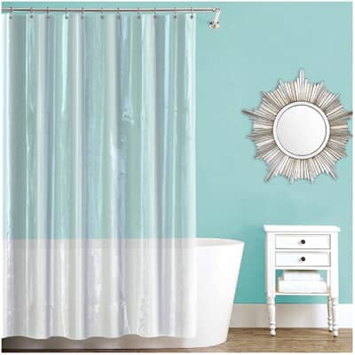 Splash Home 8 Gauge Eva Shower Curtain, 54 X 72 Cotton Shower Curtain