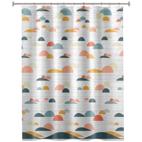 Polyester Shower Curtain - Sierra Sunset, Multi-Colour, 70" x 72"