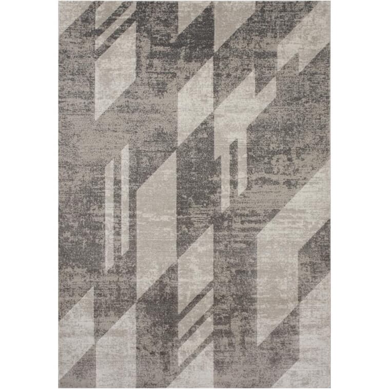 6' x 8' Saxon Area Rug - Light Grey to Dark Grey Pattern
