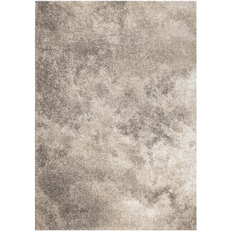 Carpette à motif de nuages, gris sable, beige et crème, 6 pi x 8 pi