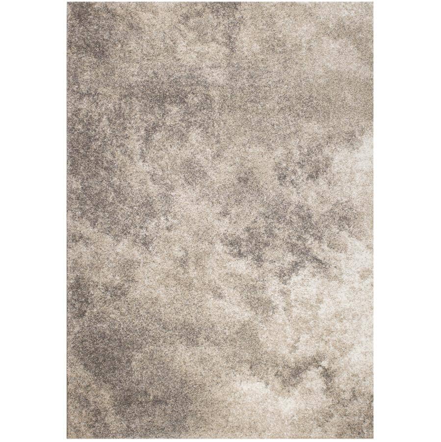 KALORA INTERIORS:8' x 11' Sable Grey, Beige and Cream Clouds Area Rug