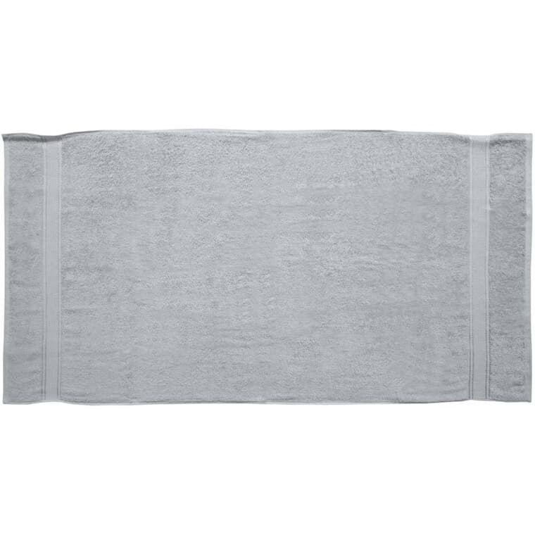 Kensley Cotton Bath Towel - Silver, 27" x 54"