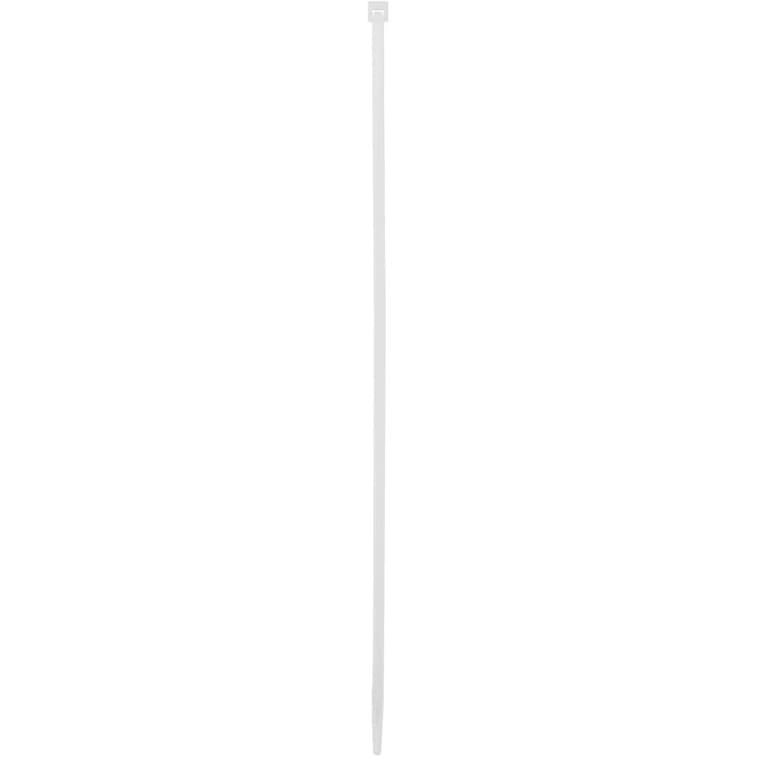 100 Pack 11" White Cable Ties