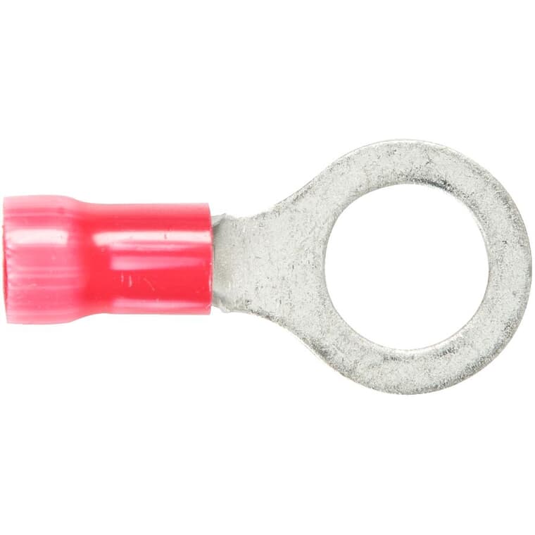3 Pack 8 AWG Insulated Ring Terminals