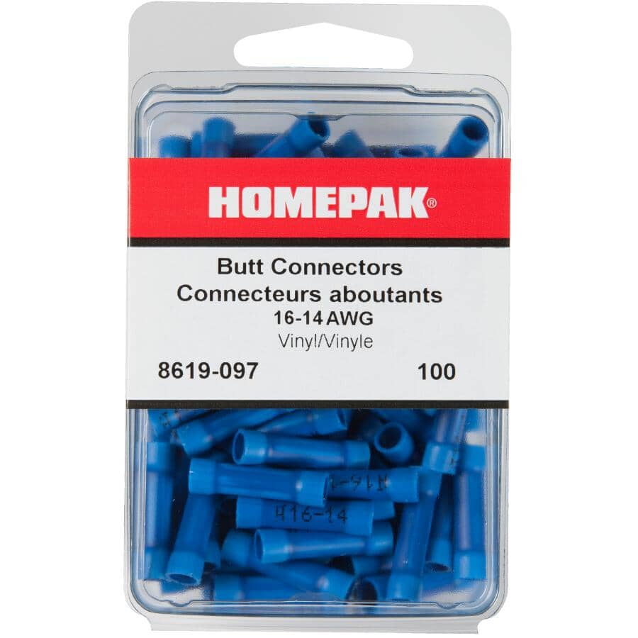 HOME PAK 100 Pack 16-14 Butt Terminals | Home Hardware