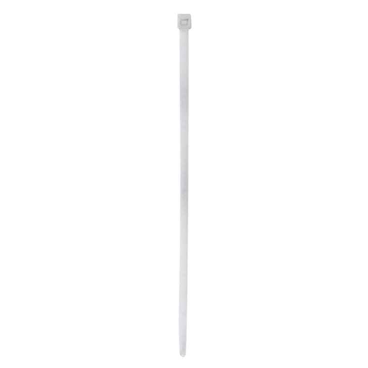 12 Pack 5-3/8" White Cable Ties