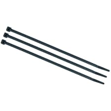 50 Attaches Câbles Réutilisables 12 Pouces – Libérables, Nœud Coulant Noir, Solides