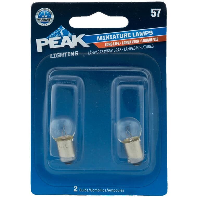Paquet de 2 mini ampoules G4-1/2 à baïonnette à longue durée de 14 V