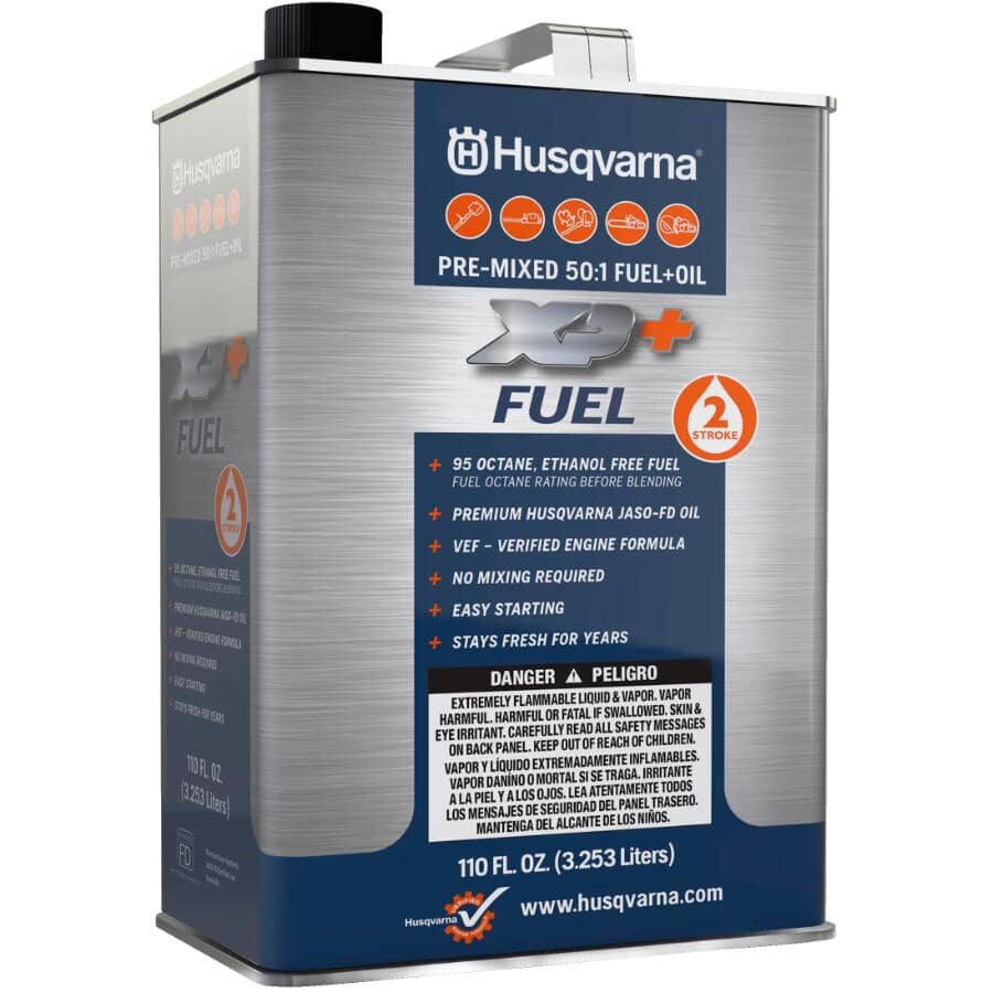 TruFuel 50:1 Premixed 2-Cycle Engine Fuel, 110 Oz Fluid Mix Gas Bottle