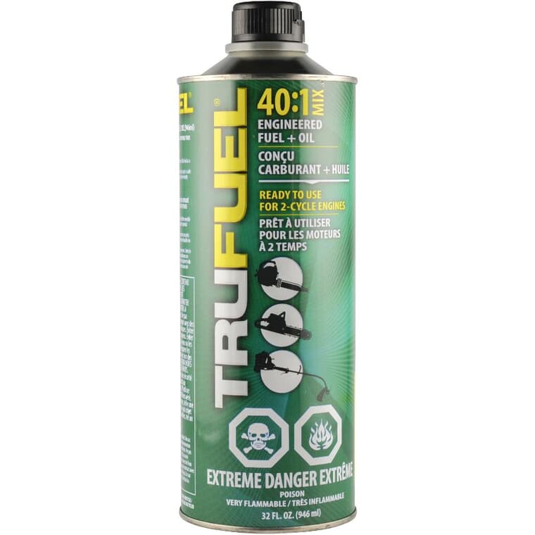 Pre-Mixed 2 Cycle Engineered Fuel & Oil - 40:1, 946 ml