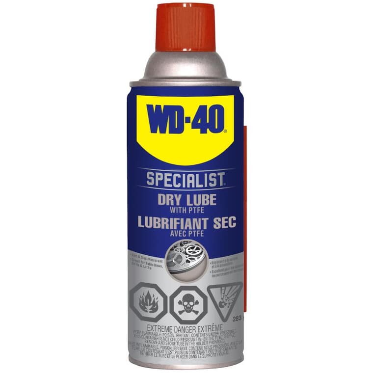 Dirt & Dust Resistant Dry Lube PTFE Spray - 283 g