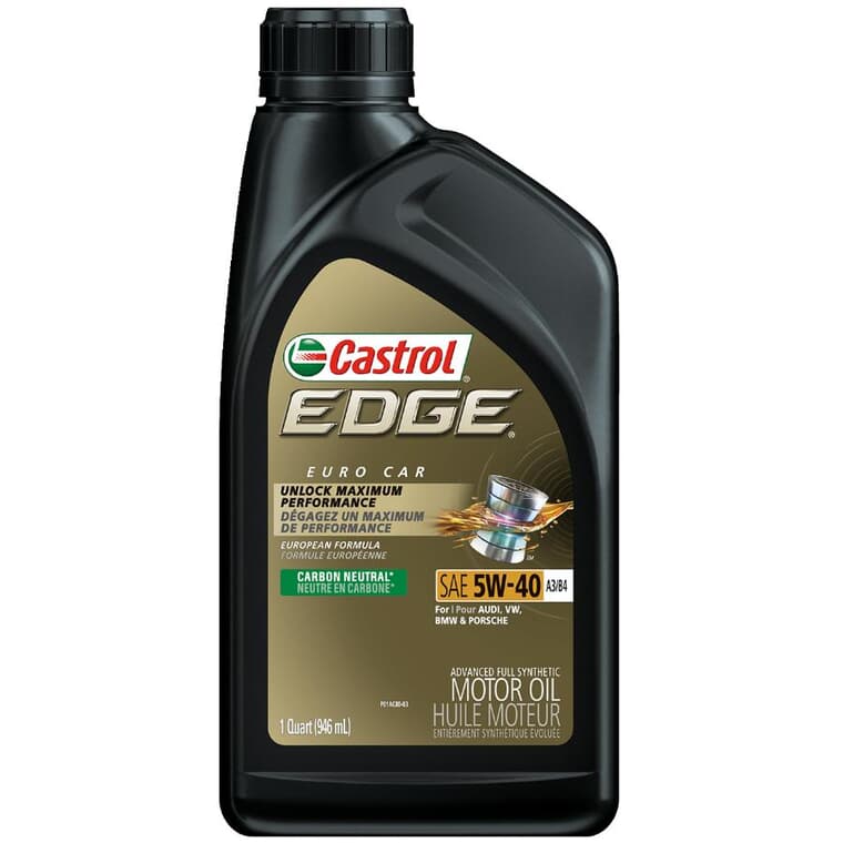5W40 Edge Synthetic Motor Oil - 946 ml