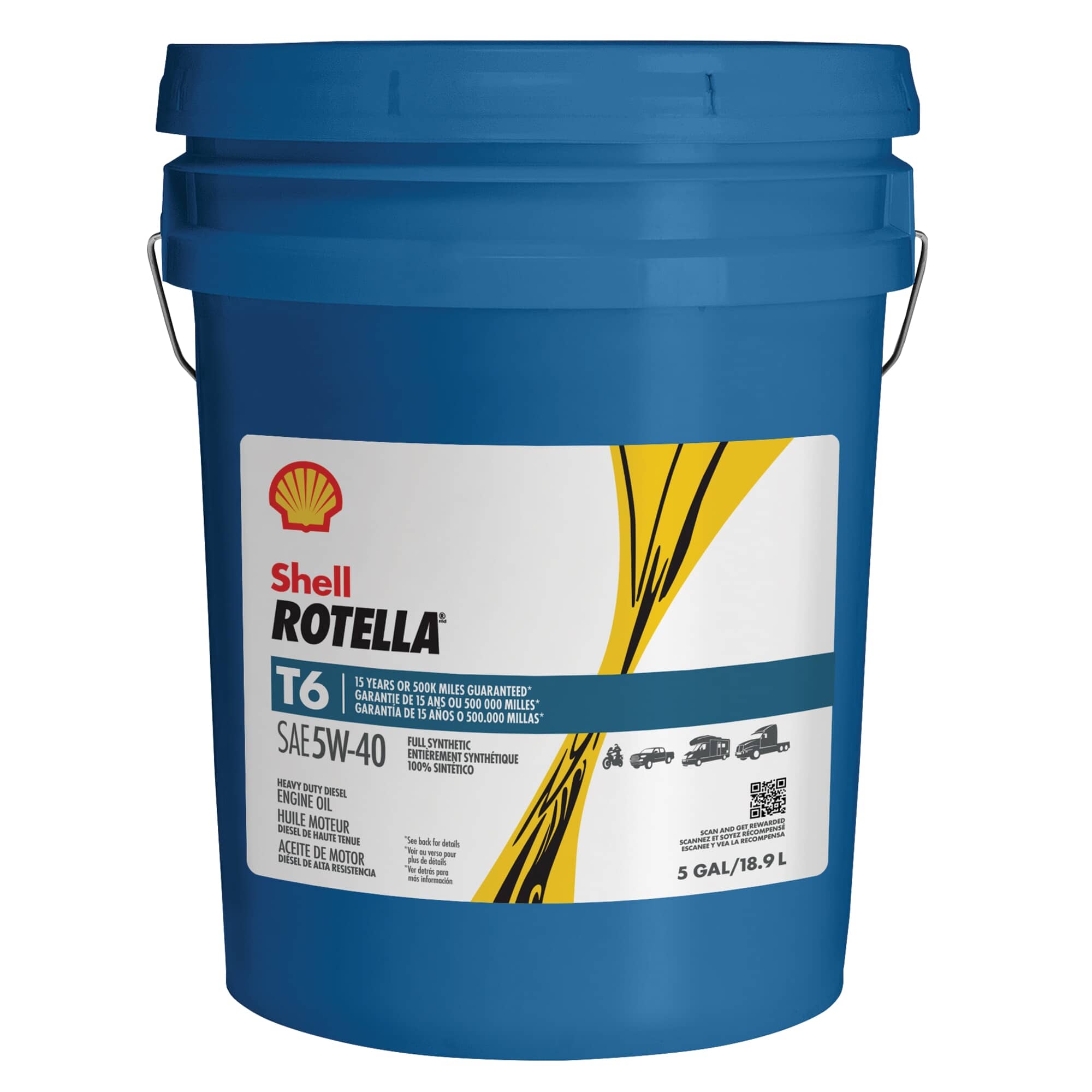 SHELL 5W40 Rotella T6 Full Synthetic Diesel Motor Oil | Home Hardware