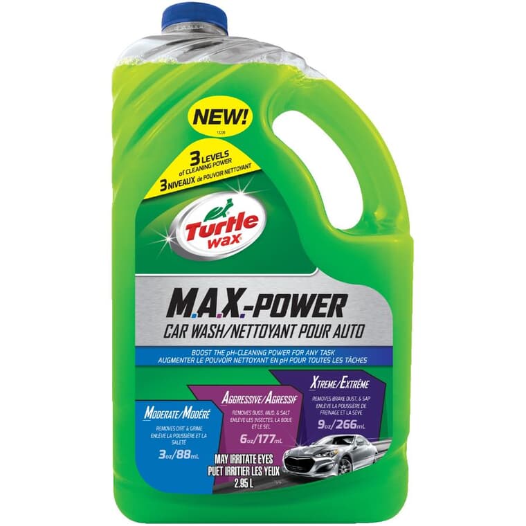 Nettoyant pour voiture MAX Power, élimine la saleté et la crasse, 2,95 L