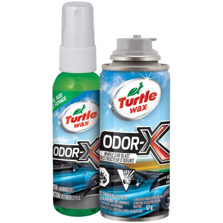 Désodorisant et rafraîchisseur d'air pour toute l'auto Power Out Odor-X, parfum de voiture neuve