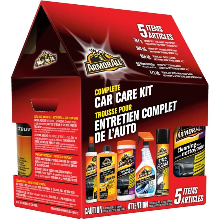 5 Piece Complete Car Care Kit