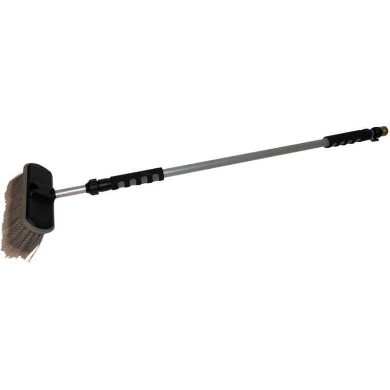 8" Flo-Thru Wash Brush - with 65" Telescopic Handle