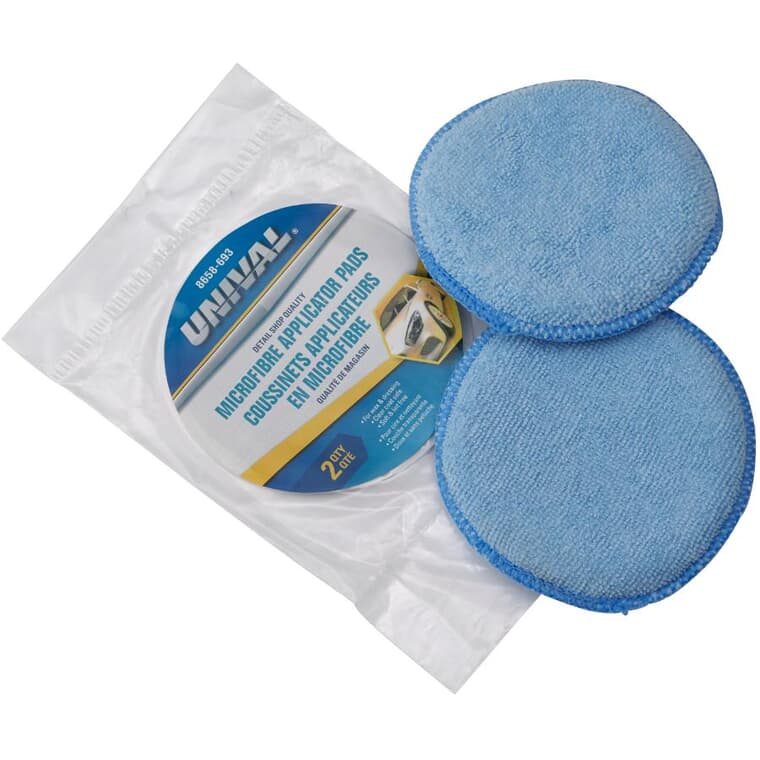 Paquet de 2 tampons applicateurs en microfibre, bleu