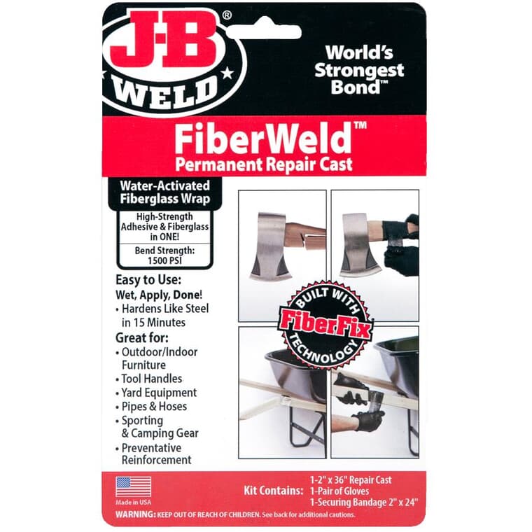 FiberWeld Permanent Repair Cast Kit - 2" x 36" Roll