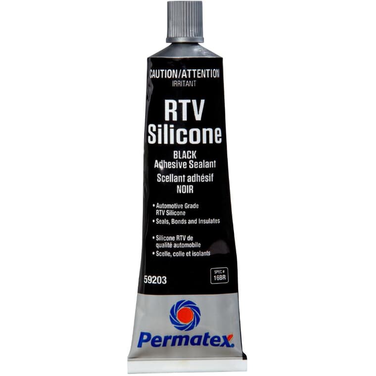 Black RTV Silicone Adhesive Sealant - 80 ml