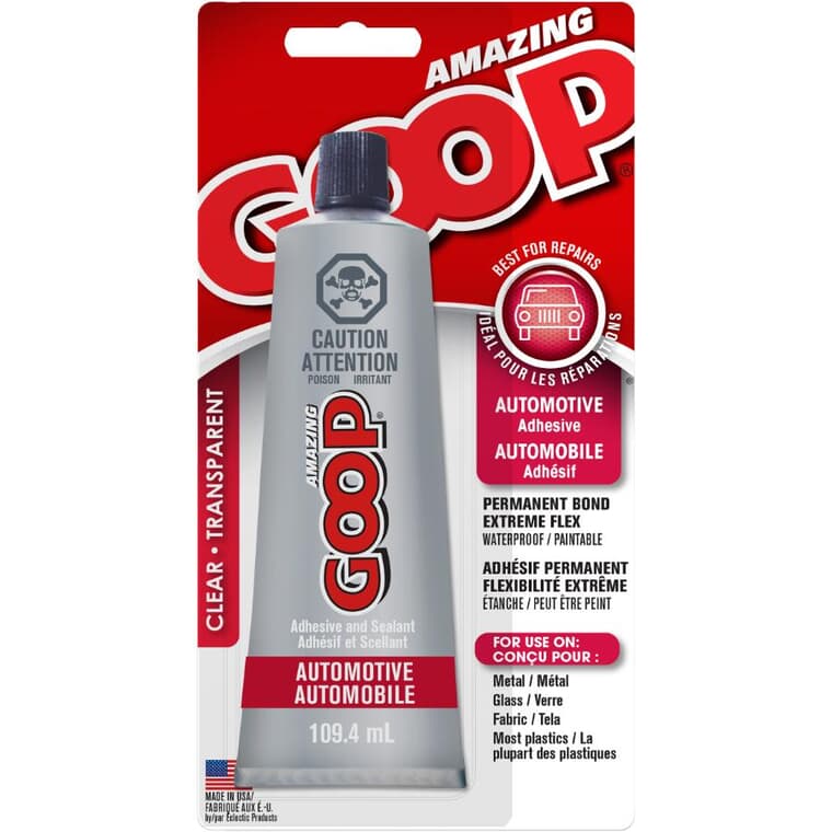 Automotive Adhesive - Clear, 109.4 ml