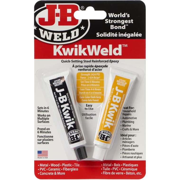KwikWeld Quick Setting Steel Reinforced Epoxy Compound - 2x 28 g