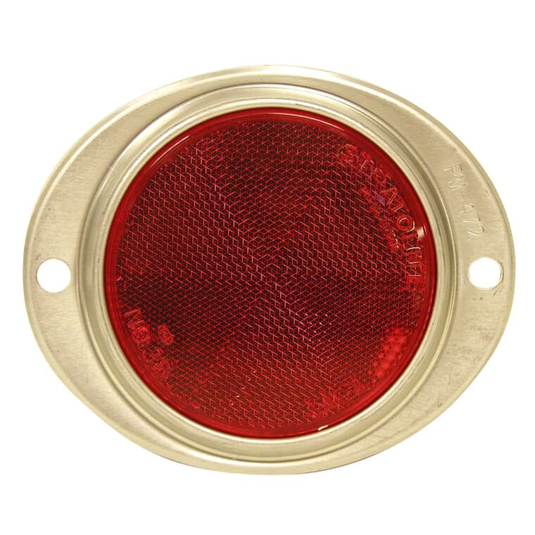 Réflecteur ovale rouge pour automobile