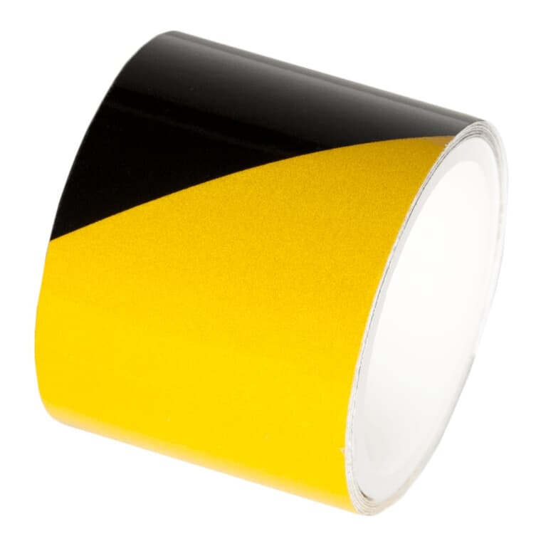 Yellow & Black Reflective Tape - 1-1/2" x 40"