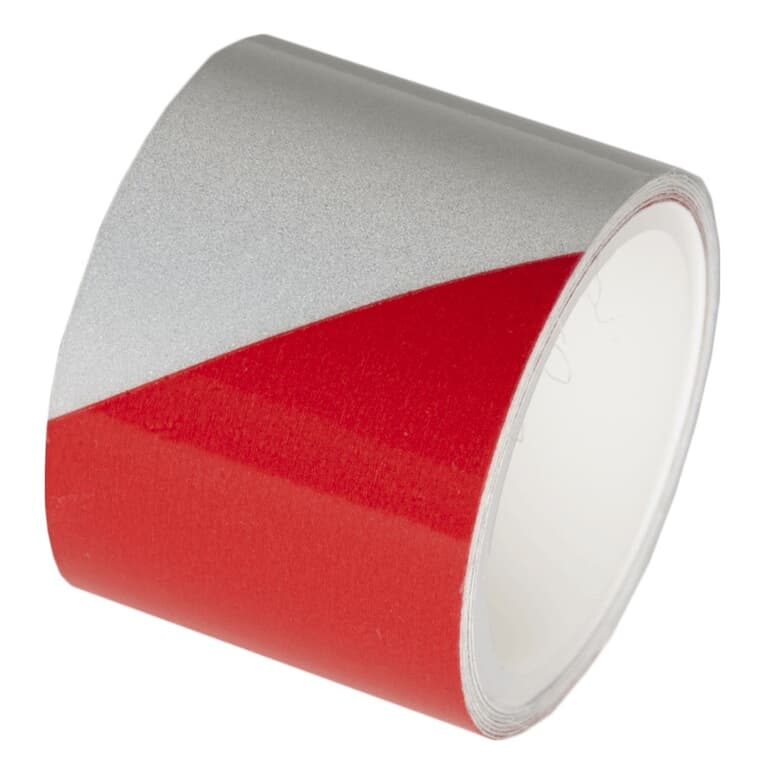 Red & Silver Reflective Tape - 1-1/2" x 40"