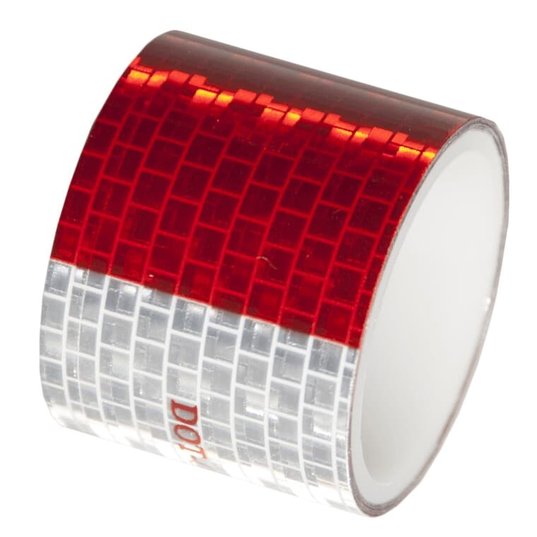 Red & Silver Reflective Tape - 1-1/2" x 24"