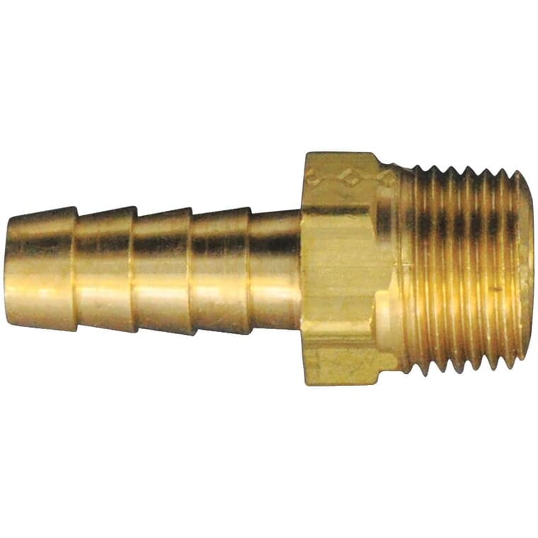 5/8" Hose Barb x 3/8" Male Pipe Thread Brass Adapter