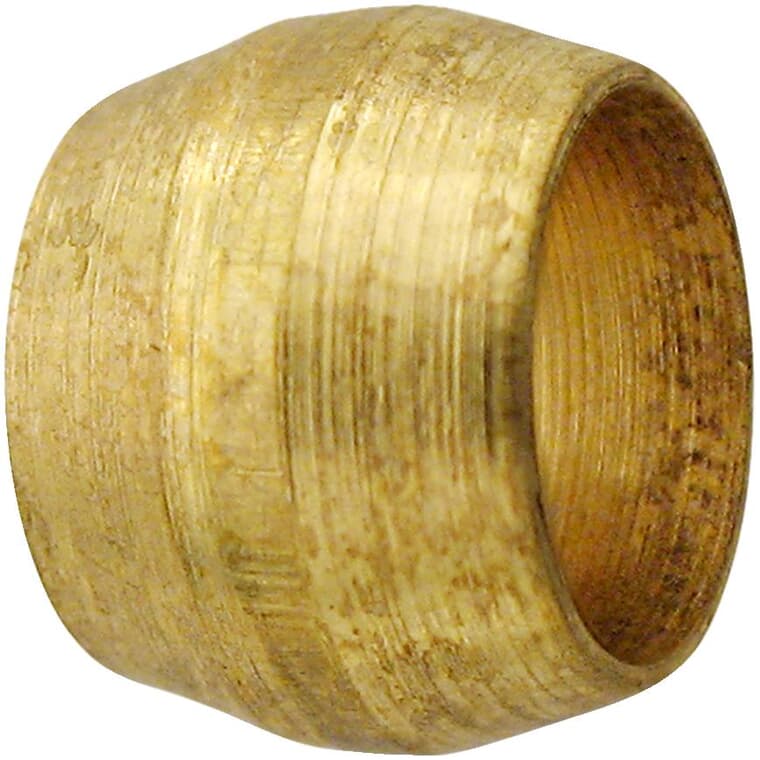 3/8" Brass Compression Sleeves - 10 Pack