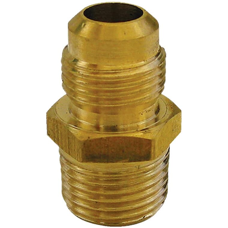 5/8" Flare x 1/2" Male Pipe Thread Brass Connector