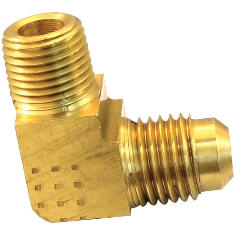3/8" MPT Brass 90 Degree Flare Elbow