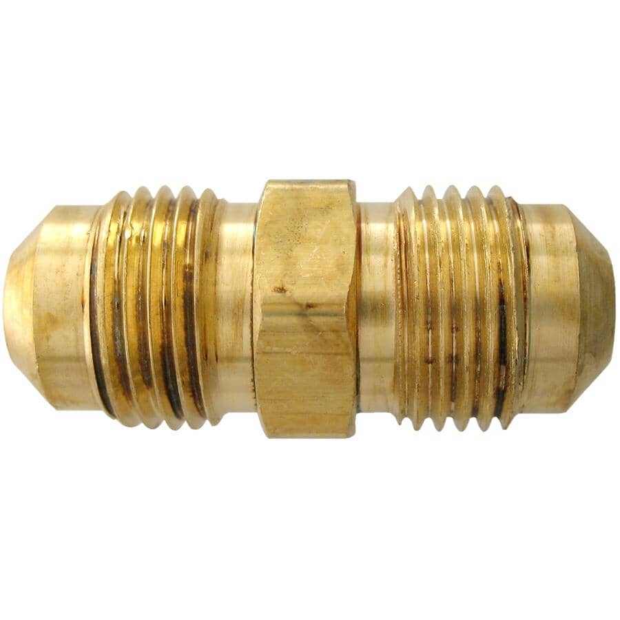 Anderson Metals Brass Flare Fitting – 3/8 FM Flare X 1/4 Male Flare Union, W3-63