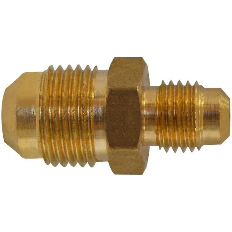1/2" x 3/8" Brass Flare Reducing Union Coupling