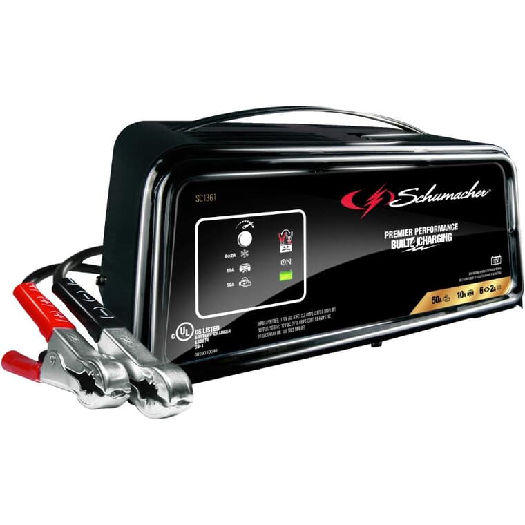 50 Amp 6/12V Fully Automatic Battery Charger