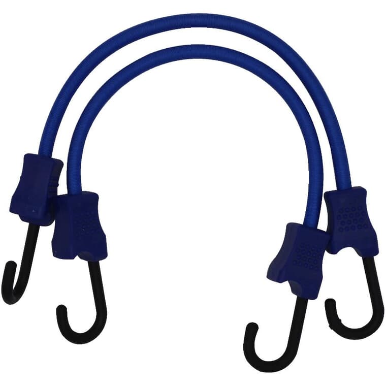 9mm x 18" Heavy Duty Bungee Cords - 2 Pack